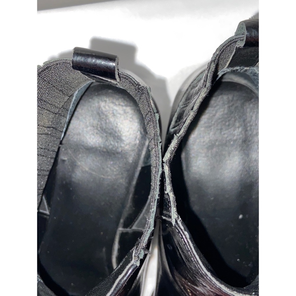 Marc Fisher Boots Patent Leather Black Chelsea Ankle Yommi Pointed Toe Size 7. - Picture 7 of 10